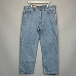 Levis Jeans Men 40x32 Blue 550 Relaxed Tapered High Rise Light Wash Denim NWT